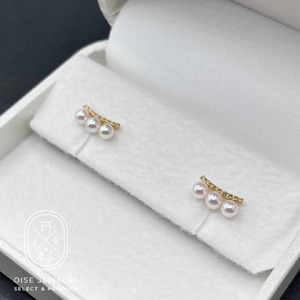 1890 K18YGダイヤモンド0.08ct アコヤ真珠ピアス3.5mmUP 真珠 ネックレス ペンダント アコヤ真珠 アコヤ貝 伊勢志摩 冠婚葬祭 結婚式 入学式 ギフト 贈り物 アクセサリー ジュエリー パール