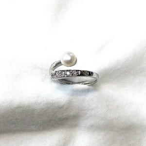 1924 リング・バンド(淡水本真珠・ボタン)SV製 リング 真珠の指輪 ファッションリング シルバー製リング 淡水真珠 母の日プレゼント 結婚記念日ギフト 自分へのご褒美 カジュアルアクセサリー フリーサイズ クリスマスプレゼント