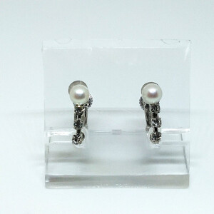 1998 真珠イヤリング・スリービーズ(淡水本真珠・ボタン) 淡水真珠 贈り物 かわいいアクセサリー カジュアル オシャレ クリスマスプレゼント