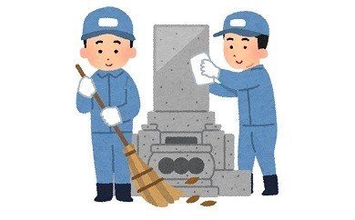 お墓のお掃除・献花サービス(1回分)