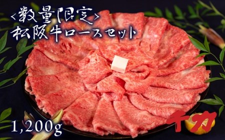 松阪牛ロースセット1.2kg[数量限定][9-11]