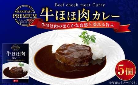 プレミアム 牛ほほ肉カレーセット 200g×5パック 計1kg カレーライス 牛肉 湯煎