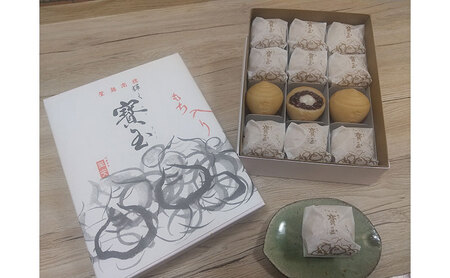 [全国菓子大博覧会「菓子博栄誉賞」受賞] 寳玉(ほうぎょく)もち入り最中 12個入り(クール便)