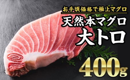 天然本マグロ  大トロ 　大満足400g　CH-82 