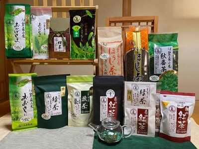 (亀)伊達製茶 全種類まるごとセット(急須付き) 亀山市/伊達丸亀製茶[AMAH005]