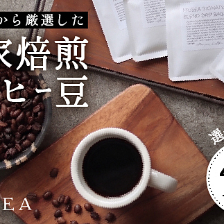 10-105自家焙煎コーヒー豆 お試しパック4種 100g×4