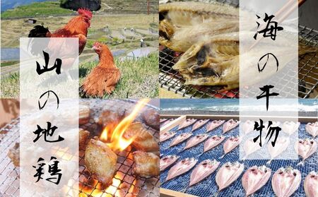 くまの直送便「海の干物、山の地鶏セット」[ongj-tkb0001]
