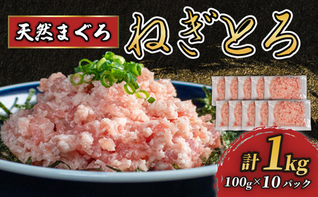 ねぎとろ 1kg (100g×10パック) 天然マグロ 冷凍 小分け 個包装 便利 簡単 ネギトロ ねぎとろ丼 ネギトロ丼 マグロ まぐろ 鮪 たたき 新鮮 海鮮丼 寿司 おかず 惣菜 おつまみ 食べきり 1人前 三重県 伊勢 志摩 10000円 1万円 一万円