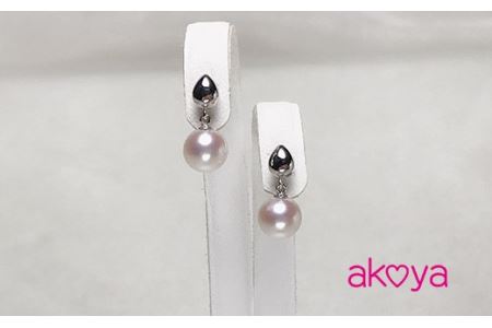 akoya ぷっくりしずくピアス(K18WG)