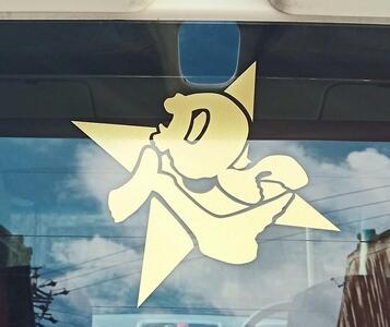 オリジナルステッカー イとガが忍ぶ「忍」(金色)&「忍者」計6枚セット