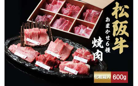 松阪牛 極上 焼肉 おまかせ6種 600g 松阪牛 焼肉 松阪牛 焼肉 松阪牛 焼肉 松阪牛 焼肉 三重県 多気町 TKG-51