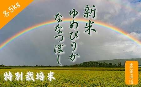 6-026-005 新米・増毛町産ななつぼし・特別栽培米ゆめぴりか 各5kg[前野ファーム]