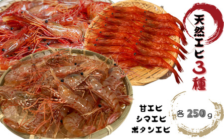 8-020-005 天然エビ3種セット(大サイズ)各250g