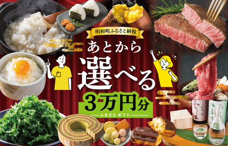 あとからセレクト 3万円