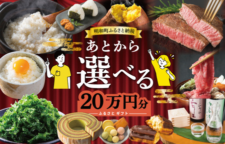 あとからセレクト 20万円