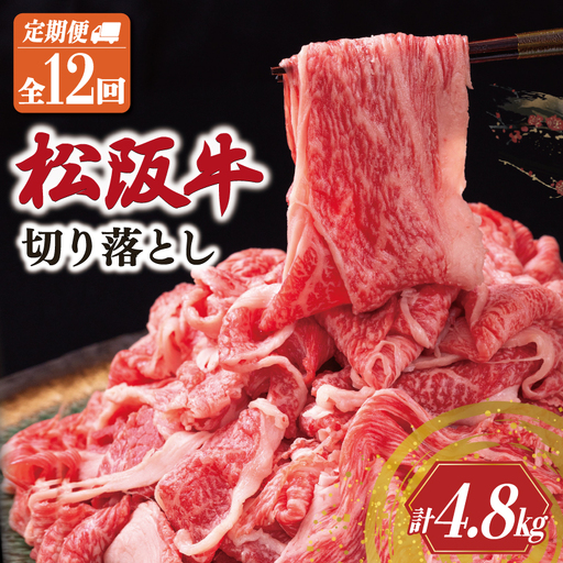 松阪牛 切り落とし 400g[定期便12回]US66