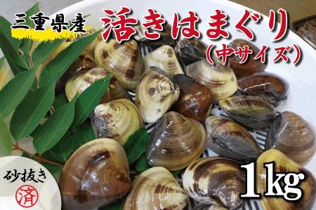 三重県産　活きはまぐり　中サイズ　1㎏