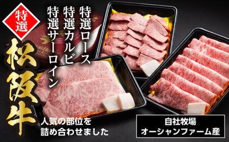 松阪牛 オールスター セット No.2(特選ロース すきやき用 400g 特選カルビ 焼き肉用 400g サーロイン ステーキ用 約200g×2枚/ 冷凍 瀬古食品 松阪肉 牛肉 お肉 肉 和牛 黒毛和牛 国産 国産牛 ランド牛 松阪 A4ランク 三重県 大台町 (0062)
