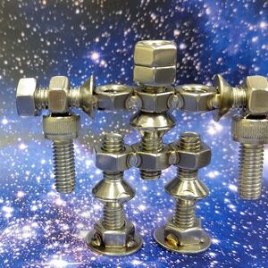 ブロックみたいなねじ玩具 M6ネジー3号 / 大河内 ロボット 知育 おもちゃ 工具不要 ステンレス ネジ ボルト ナット 玩具 三重県 度会町