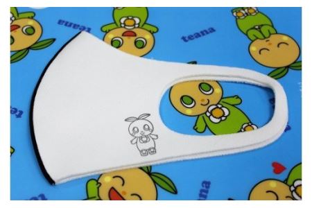 耳が痛くならない フィットマスク +ティーナ黒色ライン入り Lサイズ 2枚セット/ネイション産業 三重県 度会町 伊勢志摩