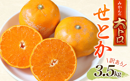 ご家庭用 訳あり せとか 3.5kg+200g(傷み補償分) 大小混合[2025年2月下旬〜順次発送致] みかん みかん[njb682]