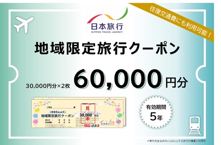滋賀県大津市　日本旅行　地域限定旅行クーポン60,000円分 旅行券 旅行券 旅行券