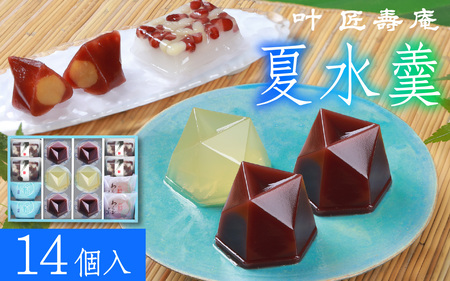 叶 匠壽庵 夏水羹 NGS-40 [Y009] / 水羊羹 水羊羹 水羊羹 水羊羹 水羊羹 水羊羹