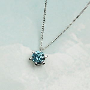 プラチナ900 ラボブルーダイヤネックレス 0.2ct 6本たてづめ LAB-PT900-001BL[AM321] / プラチナ900 ブルーダイヤモンド 6本たてづめ ネックレス アクセサリー ギフト プレゼント