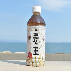 大津市産六条大麦１００％使用　　　　　　　本格麦茶「麦王」500ｍｌ×24本