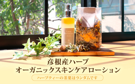 オーガニック スキンケアローション 100ml オリジナルブレンドハーブティ 25g 化粧水 化粧品 スキンケア ケア ハーブティー 贈答 ギフト 滋賀 彦根