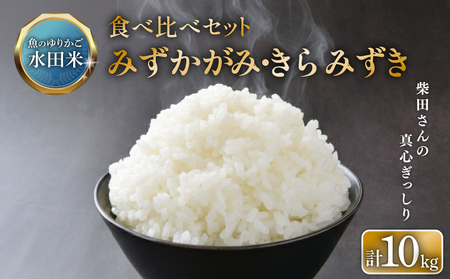 [数量限定 令和7年産] 新米 きらみずき みずかがみ 各5kg 食べ比べ 白米 米 コメ お米 ひこにゃん米 ご飯 ごはん 5kg 10kg 5 10 令和7年 7年 順次発送 滋賀 彦根