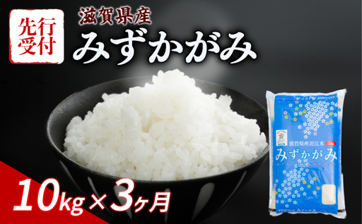 [令和8年産] 先行予約 新米 みずかがみ 10kg (5kg×2) 3ヶ月定期便 令和8年産 米