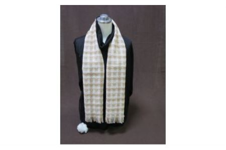 綿畑からそのまま肌に安全・年中使えて洗えるマフラー(小)チェック