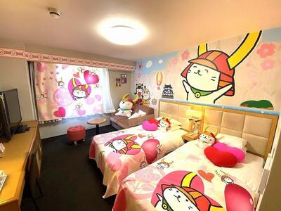 ペア宿泊券（1泊朝食付き）ご当地ルーム！　ひこにゃんルーム