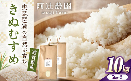 [令和7年産新米]きぬむすめ10kg 滋賀県長浜市/阿辻農園 [AQAW016] 米 白米