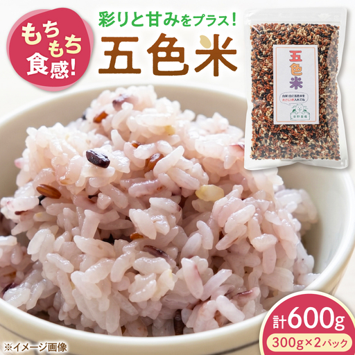 五色米 600g(300g×2) 滋賀県長浜市/草野農場[AQDT016]