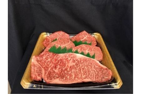 近江牛 ステーキ用 食べ比べセット[660g(サーロイン180g×1枚、ミスジ120g×2枚、モモ120g×2枚)][K064SM]