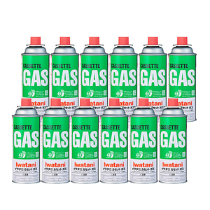 イワタニ CO2排出量実質ゼロのカセットガス(12本入り) CB-250S-GRJ[FI08U]