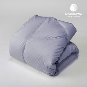 【 nishikawa / 西川 】 羽毛ふとん / ポーリッシュホワイトグースダウン93％ / シングル / 配色 ブルー 【P267W】 羽毛布団 ふとん
