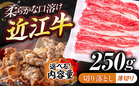 近江牛切り落とし(薄切り)250g 栗東市 / 有限会社 岡山[BIBE052]