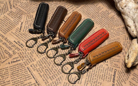 [選べるカラー]馬九いくリップケース / 競馬 馬 本革 牛革 革小物 レザー ファッション 小物 ハンドメイド リップケース / 栗東市 / 株式会社ブルズエフ[BIAU586]