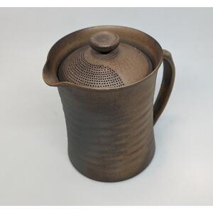 マイカフェポット M 焼き締めブラウン