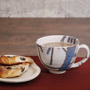 信楽焼 碧水スープカップ