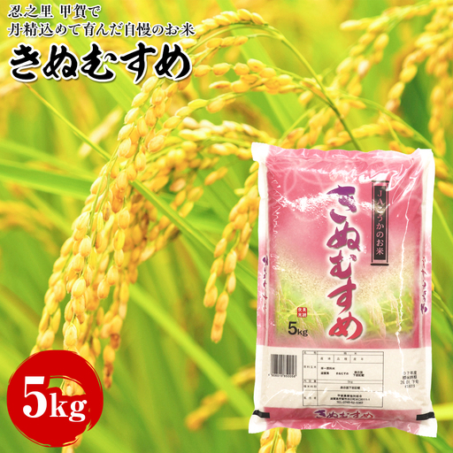 きぬむすめ 5kg 甲賀で丹精込めて育んだ自慢のお米