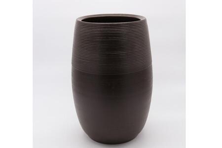 [信楽焼]ブラックマット傘立(523-01)