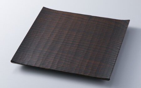 木用美工房 栗拭漆七寸皿 [高島屋選定品]