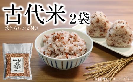 古代米 2袋 500g 雑穀米 赤米 玄米