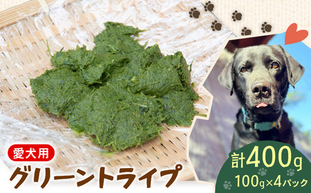 犬用 シカ の グリーントライプ 100 g× 4 袋 ジビエ 鹿肉 肉 鹿 ペットフード ドッグフード ペット 安心 健康 おやつ 犬 国産 ごはん トッピング ペット 用品 ペットフード のおやつ 用 ご褒美 乳酸菌 全犬種対応 小分け 個包装