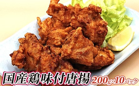 国産鶏味付唐揚(200g×10パック)