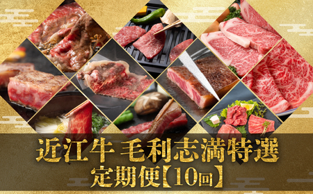 定期便 近江牛 食べ比べ 全10回 すき焼き